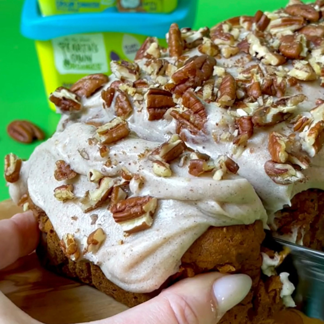 Chai Pumpkin Spice Loaf with Cream Cheese Frosting