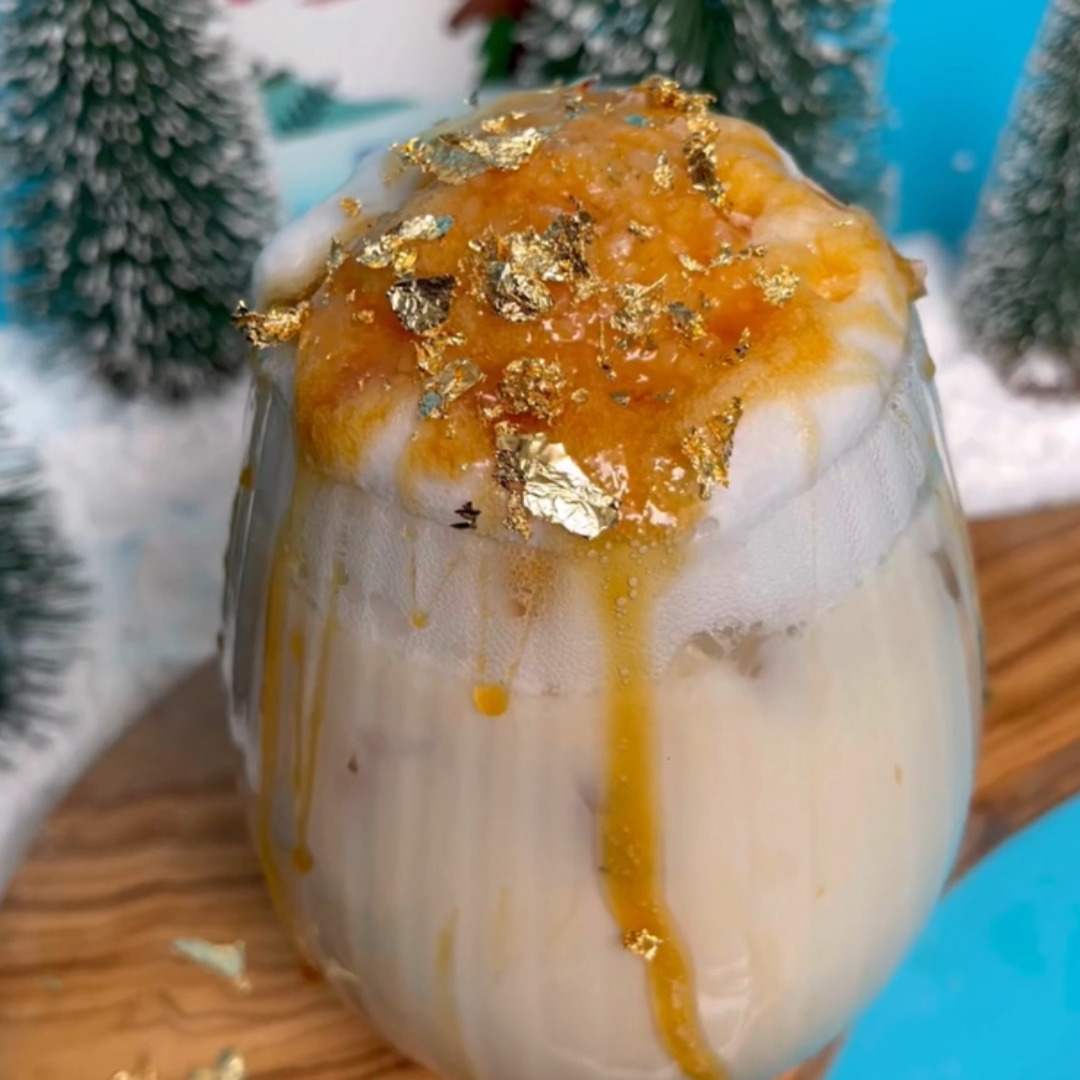 Golden Salted Caramel Oat Nog Cocktail