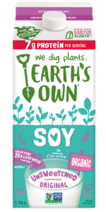 Earth's Own Soy Milk Unsweetened Original - English