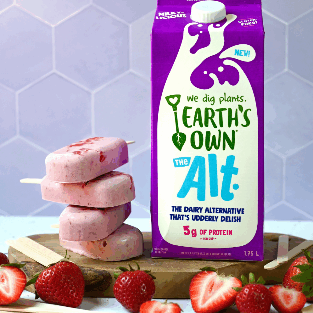 The Alt Strawberries n' Cream popsicles